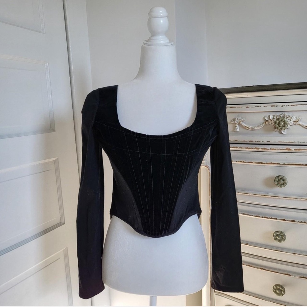 Vivienne Westwood corset long sleeve velvet